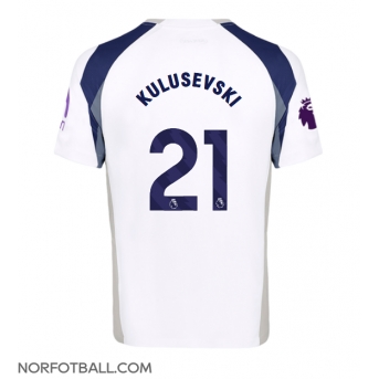 Billige Fotballdrakt Tottenham Hotspur Dejan Kulusevski #21 Replika Hjemmedrakt 2025-26 Kortermet